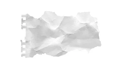 Piece of torn note paper with white crumpled notebook teture. Newspaper sheet Stock Illustration