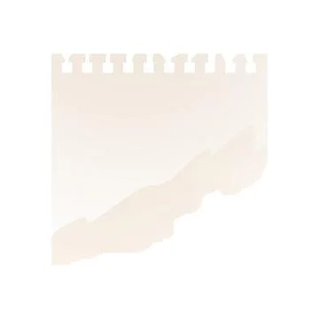 A piece of torn paper, ripped from a notebook collage . Paper scrap. Stock Illustration