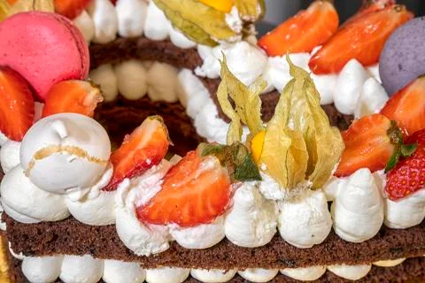 Piece of torte Stock Photos