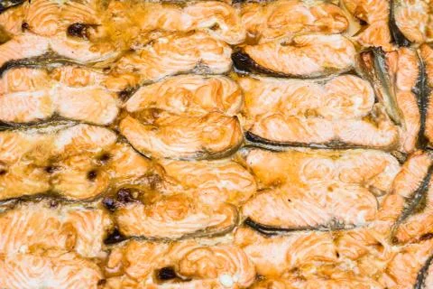 Piece of trout Illustrazione stock