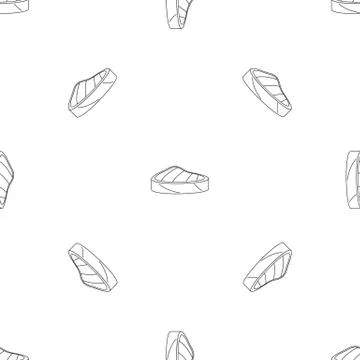 Piece tuna pattern seamless vector Stock Illustration