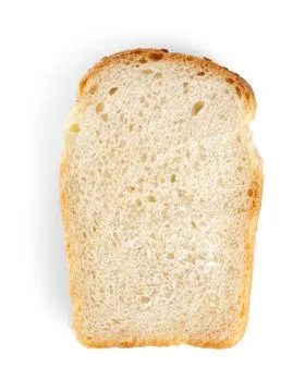 Piece of white bread Stock Photos