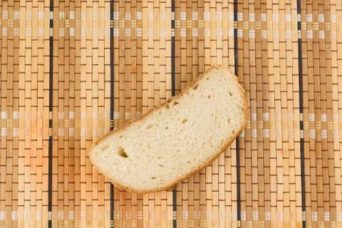 A piece of white bread Stock Photos