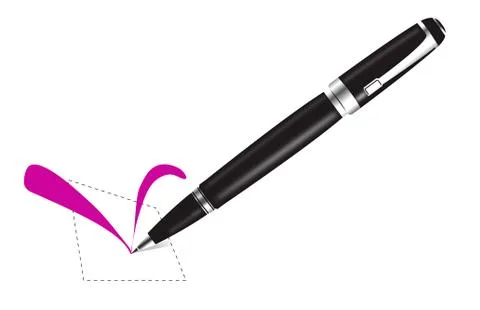 A piece of white checksheet with marking Stock Illustration