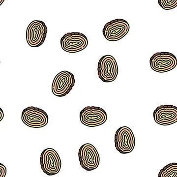 Piece wood timber vector seamless pattern Illustrazione stock