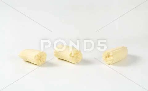 Pieces of banana Stock Photos