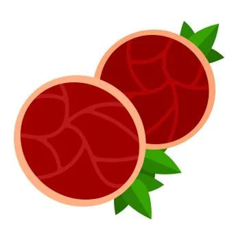 Pieces of beef ham vector flat isolated Illustrazione stock