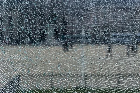 Pieces of broken glase like a texture Stock Photos