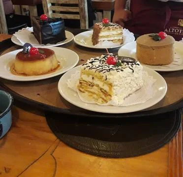 Pieces of cake Stock Photos