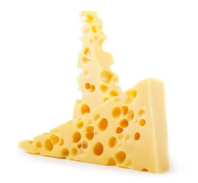 Pieces of cheese Stock Photos