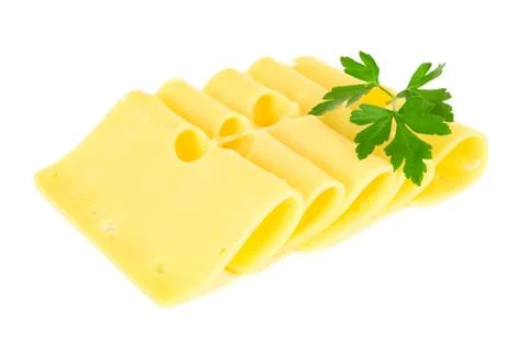 Pieces of cheese Stock Photos