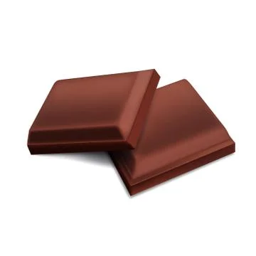 Pieces of chocolate Stock Illustration