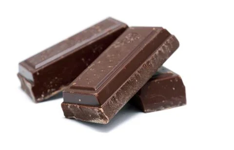 Pieces of chocolate Foto stock