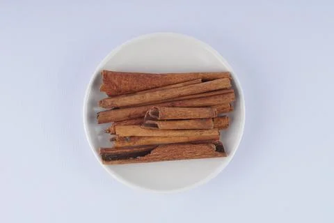 Pieces of cinnamon Stock Photos