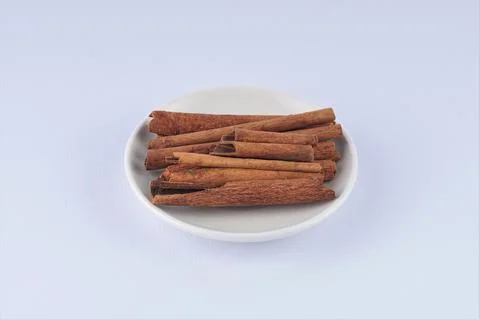 Pieces of cinnamon Stock Photos