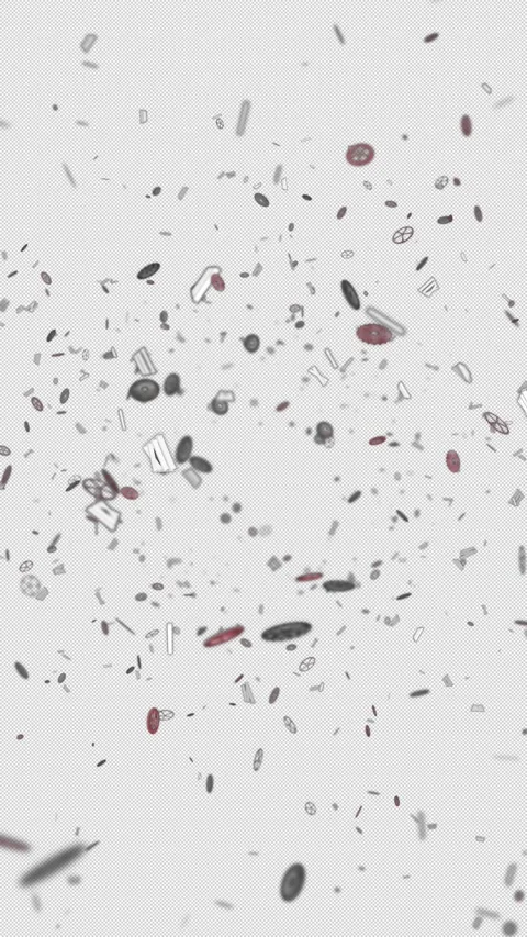 Pieces of Clock Technology Endless Animation, Background, Loop Stock-Footage 338344103