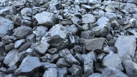Pieces of coal, close up Stock-Footage 205308895