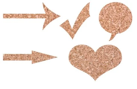 Pieces of cork Stock Photos