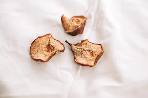 Pieces of dry fruit on a table Stock Photos