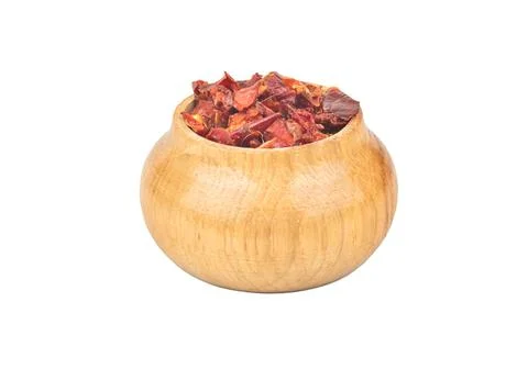 Pieces dry red pepper Stock Photos
