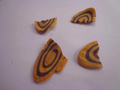 Pieces of Elephant Ear Cake Stock Photos