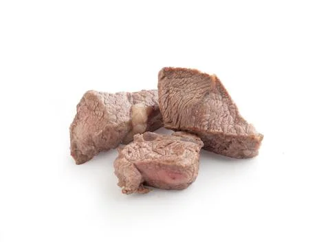 Pieces of fried beef Stock Photos