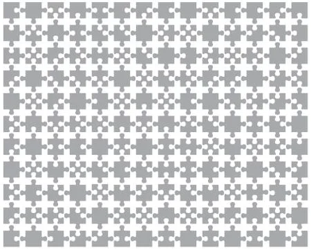 Pieces of gray puzzle Stock Illustration