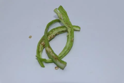 Pieces of green chilli Stock Photos
