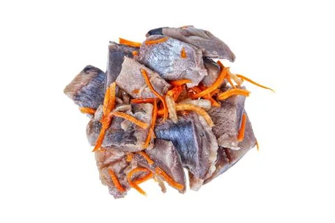 Pieces Of Herring Stock Photos