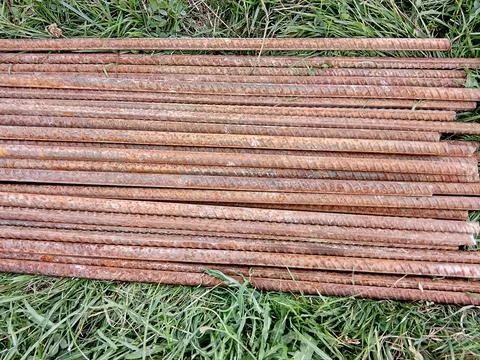 Pieces of iron for construction Fotos de archivo