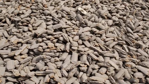 Pieces of iron raw materials Stock Footage 72714945