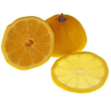 Pieces of a lemon Stock Photos