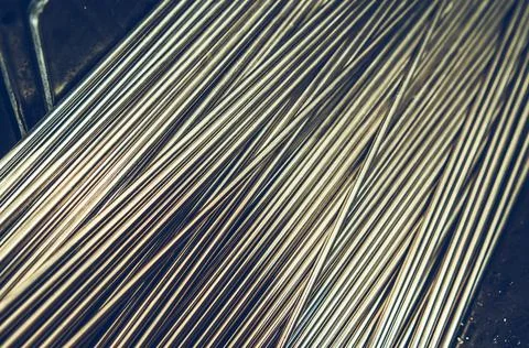 Pieces of Metal Wires Ready For Processing Photos