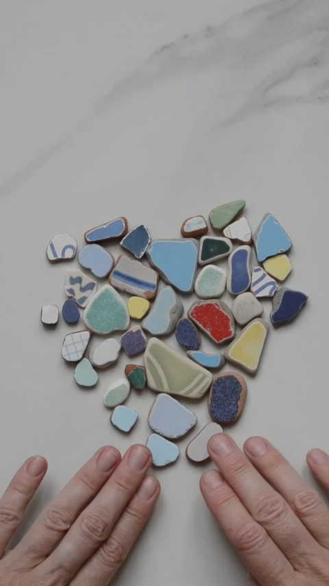 Pieces of a mosaic. Stock Footage 284358503