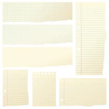 Pieces of paper Stock Illustration