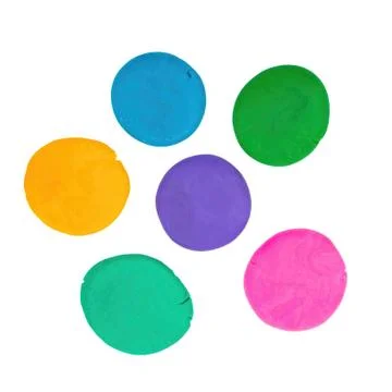 Pieces of plasticine. Stock Photos