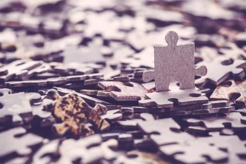 Pieces of a puzzle Stock Photos
