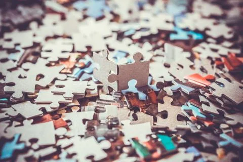Pieces of a puzzle Stock Photos