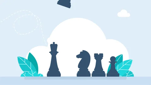 Pieces rise from bottom to top. King, queen, bishop, pawn, knight, rook Stock Footage 325720002