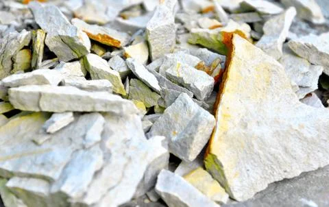 Pieces of sandstone Stock Photos