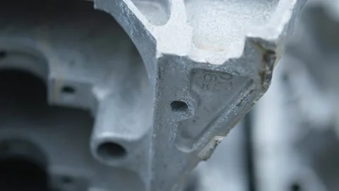 Pieces of Scrap metal Stock Footage 238859264