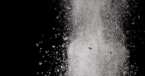 Pieces of snow flying up Stock Footage 327387281
