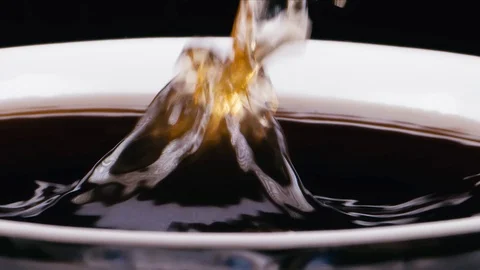 Pieces of sugar fall Stock Footage 117399548