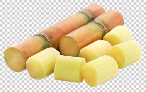 Pieces of sugarcane Stock Photos