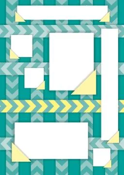 Pieces of torn lined note paper. Stock Illustration