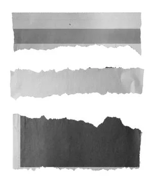 Pieces of torn paper on plain background Stock Photos