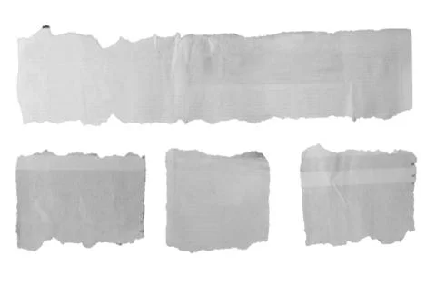 Pieces of torn paper on plain background Stock Photos