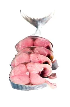 Pieces tuna Stock Photos