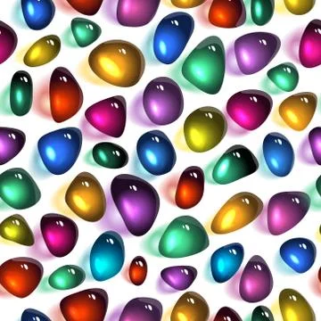 Pied jewels seamless pattern. Stock Illustration