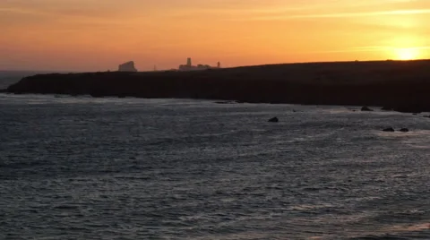 Piedras Point at Sunset Stock Footage 50267872